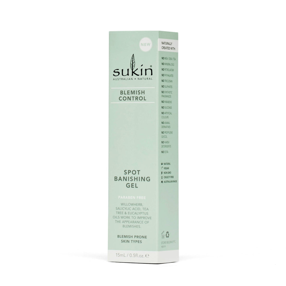 Sukin Blemish Control Spot Banishing Gel 15ml