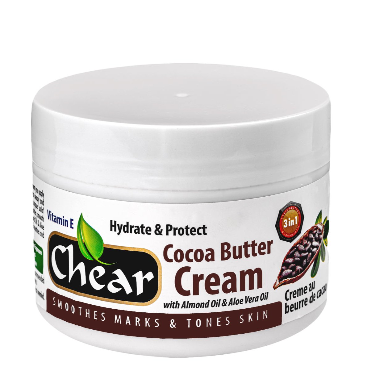 Chear Cocoa Butter Cream with Almond Oil &amp; Aloe Vera Oil 500ml