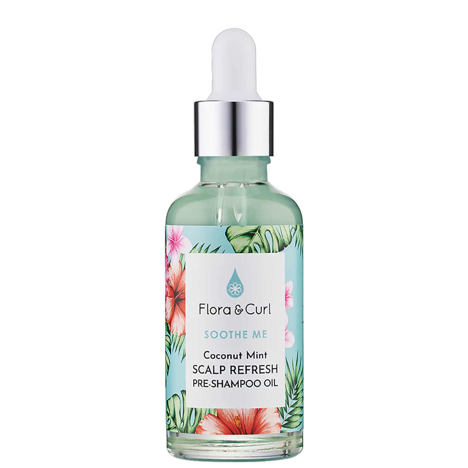 Flora &amp; Curl Coconut Mint Scalp Refresh Pre-Shampoo Oil 50ml