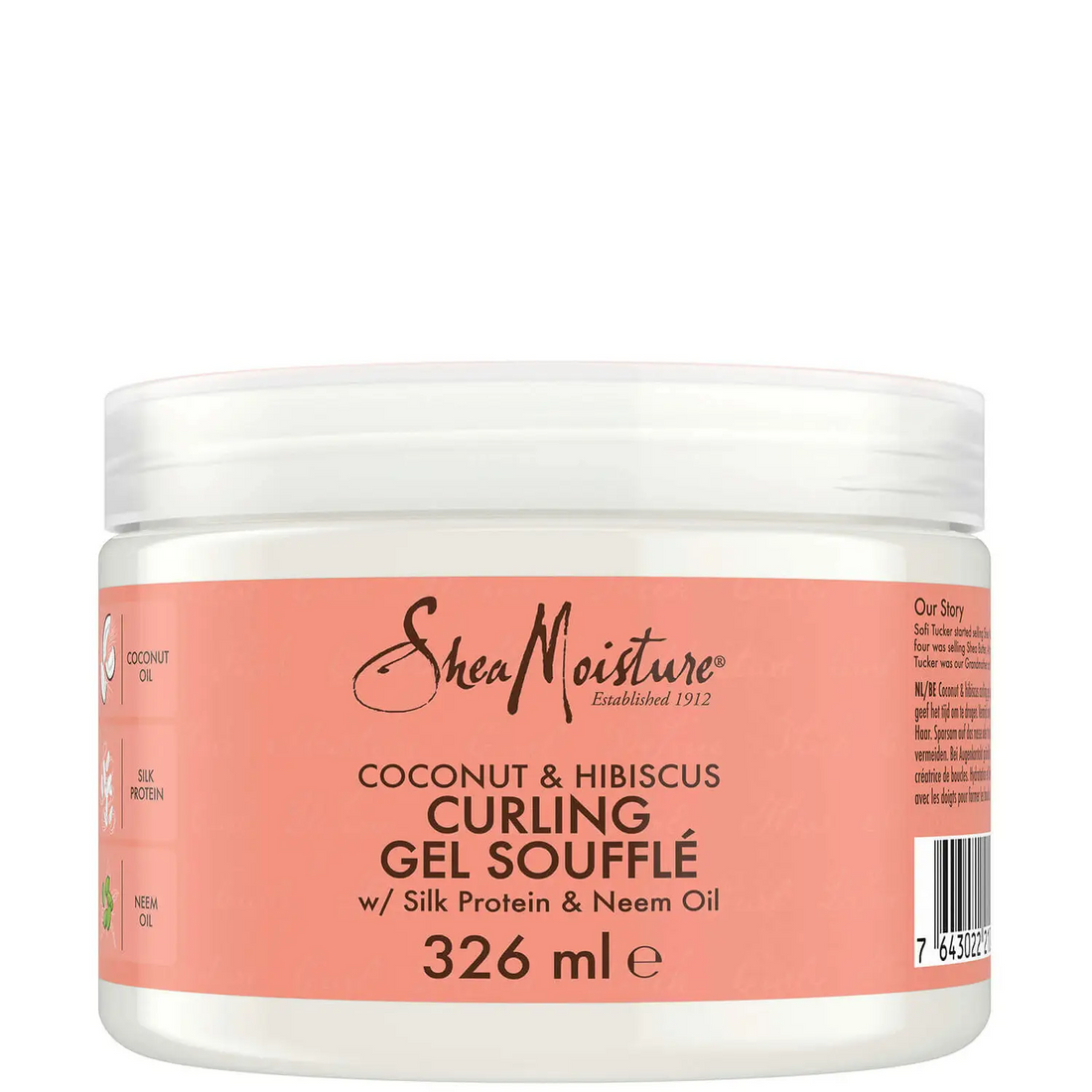 SheaMoisture Coconut &amp; Hibiscus Curling Gel Souffle 12oz