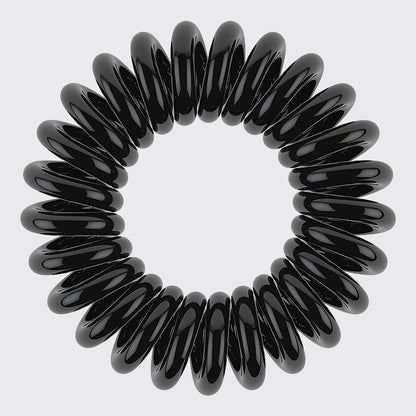 Kitsch Spiral Hair Ties 8 Pack - Black