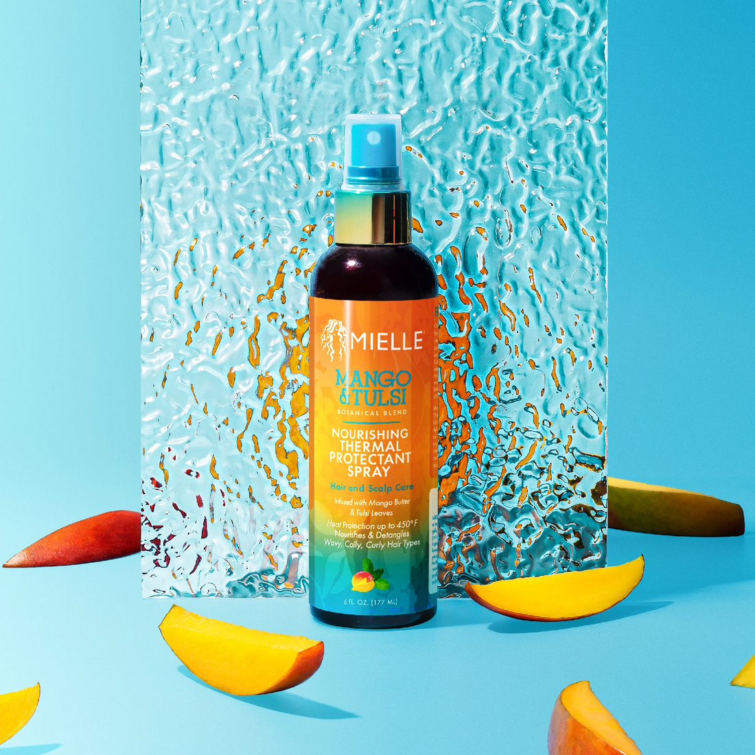 Mielle Mango &amp; Tulsi Nourishing Thermal Protectant Spray 6oz