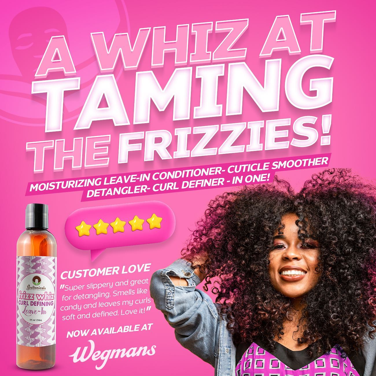 Soultanicals Frizz Whiz, Curl Defining Leave-In 8oz