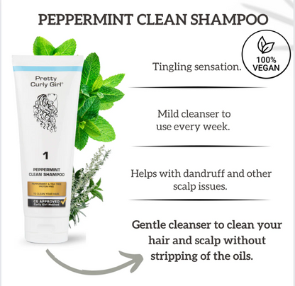 Pretty Curly Girl Peppermint Clean Shampoo