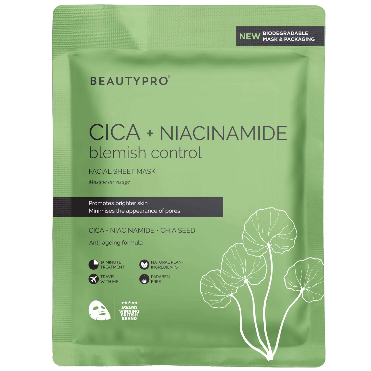 Beauty Pro Cica + Niacinamide Blemish Control Mask