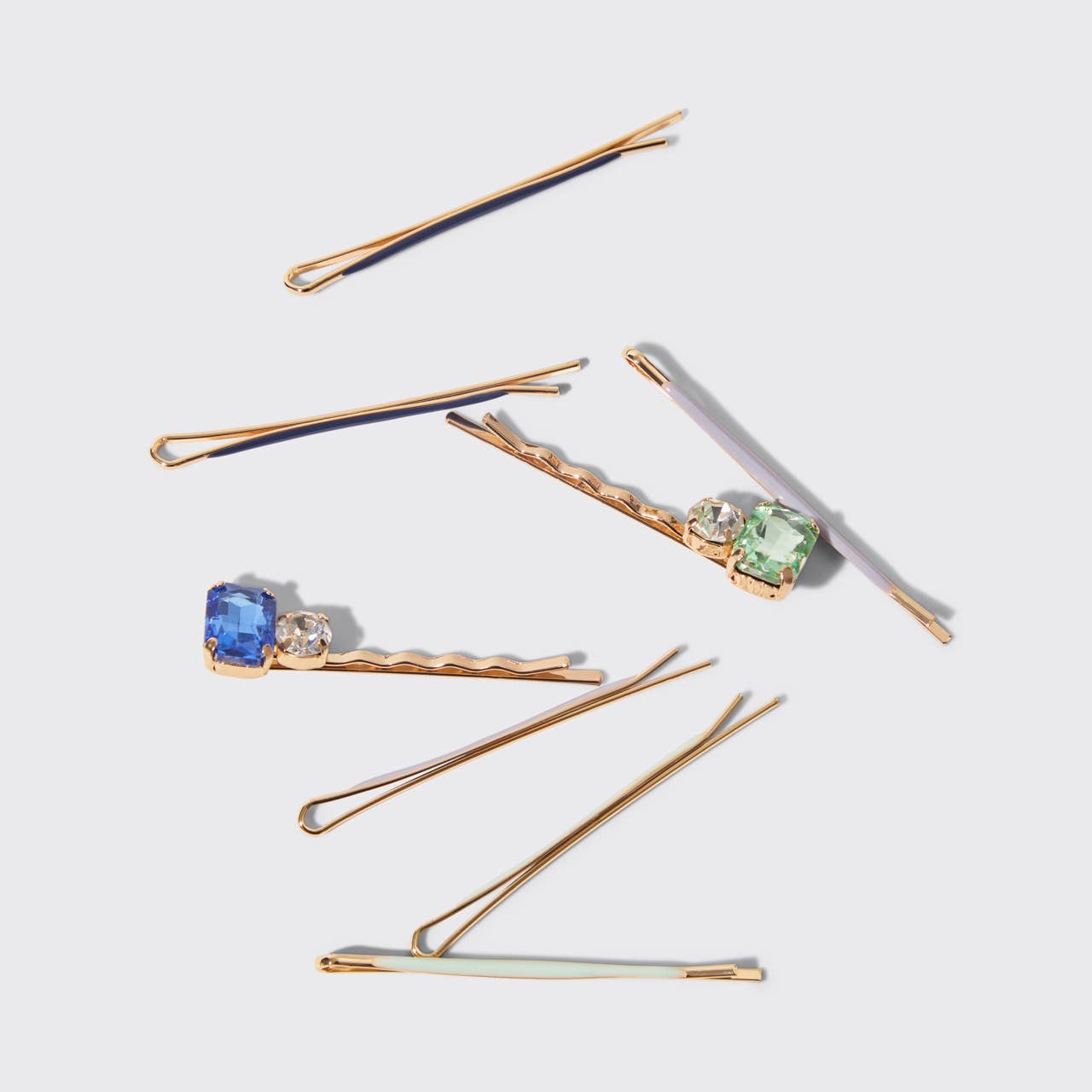 Kitsch Cloud &amp; Gem Bobby Pins 8pc Set - Garden Bouquet