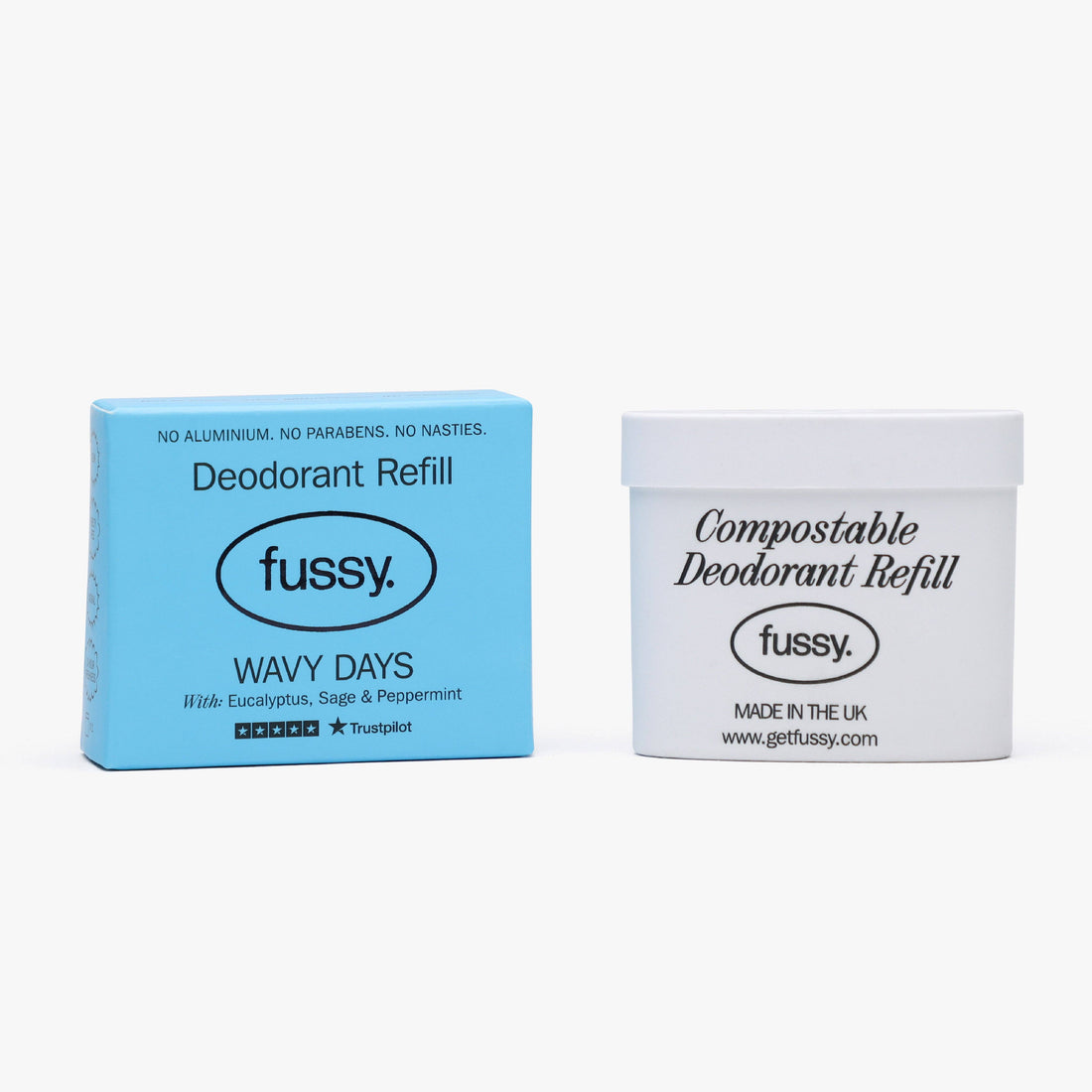 Fussy Natural Deodorant Wavy Days Refill