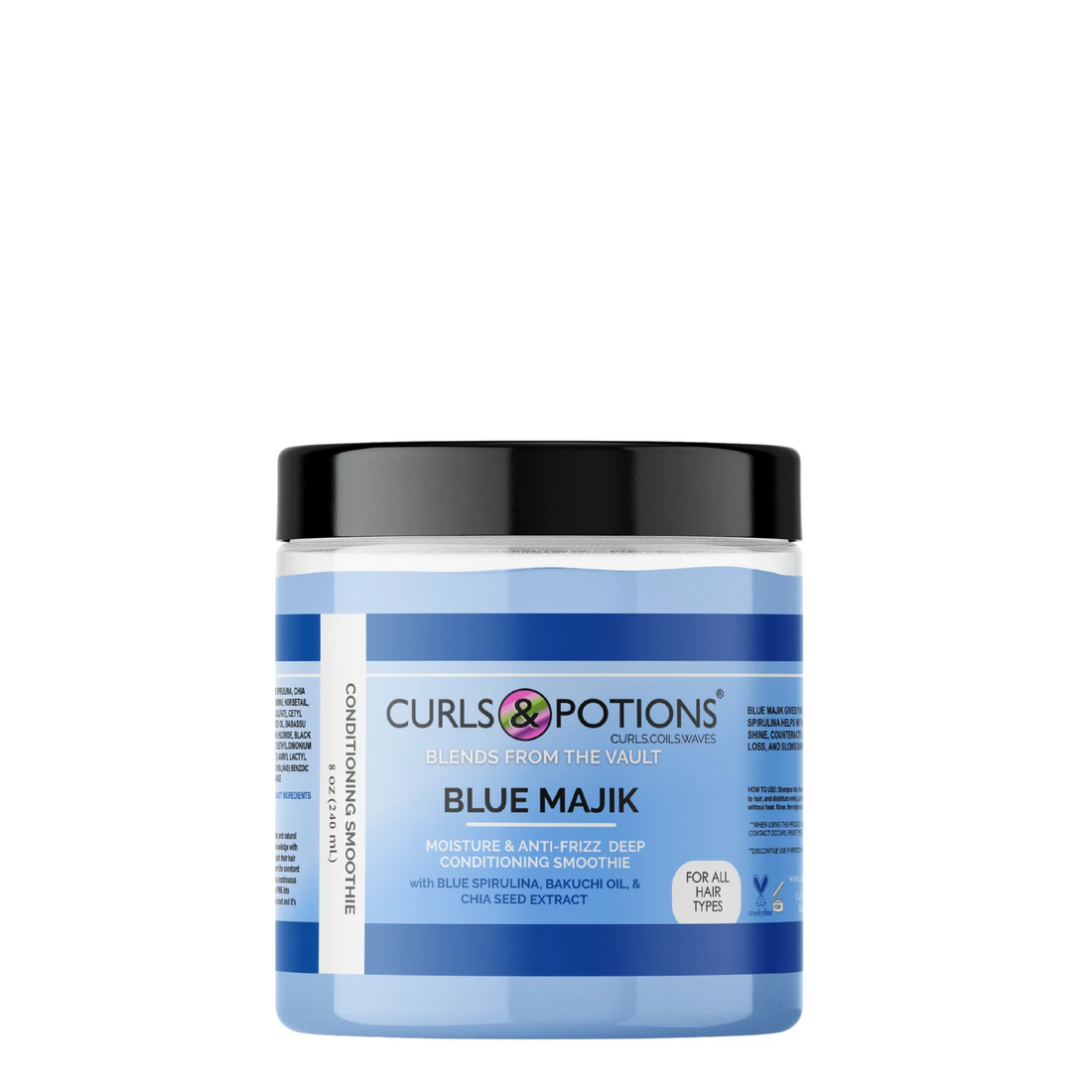 Curls &amp; Potions Blends Blue Majik Leave-In &amp; Deep Conditioning Smoothie 8oz