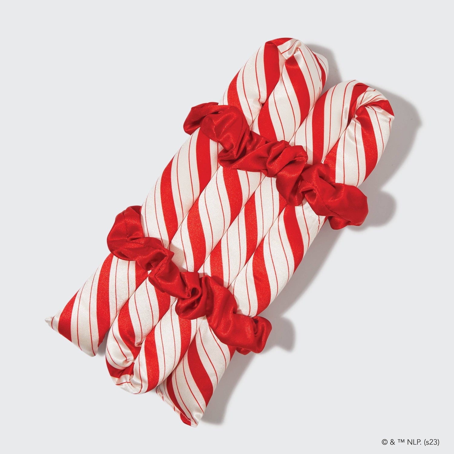 Kitsch x Elf Satin Heatless Set- Candy Cane