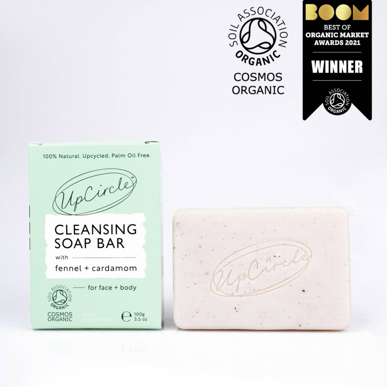 UpCircle Cleansing Soap Bar - Fennel + Cardamom 100g