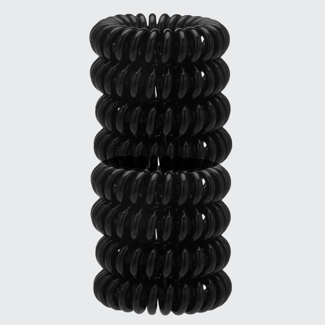 Kitsch Spiral Hair Ties 8 Pack - Black