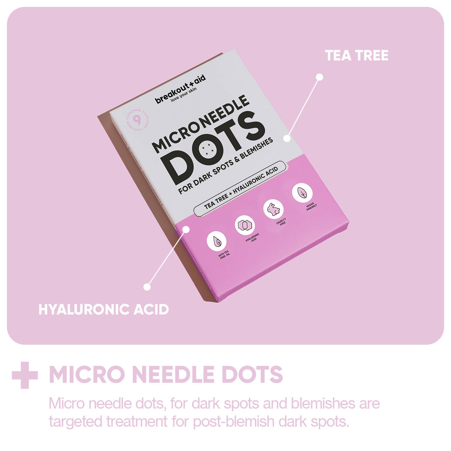 BreakoutAid Micro Needle Patches for Dark Spots 9 dots