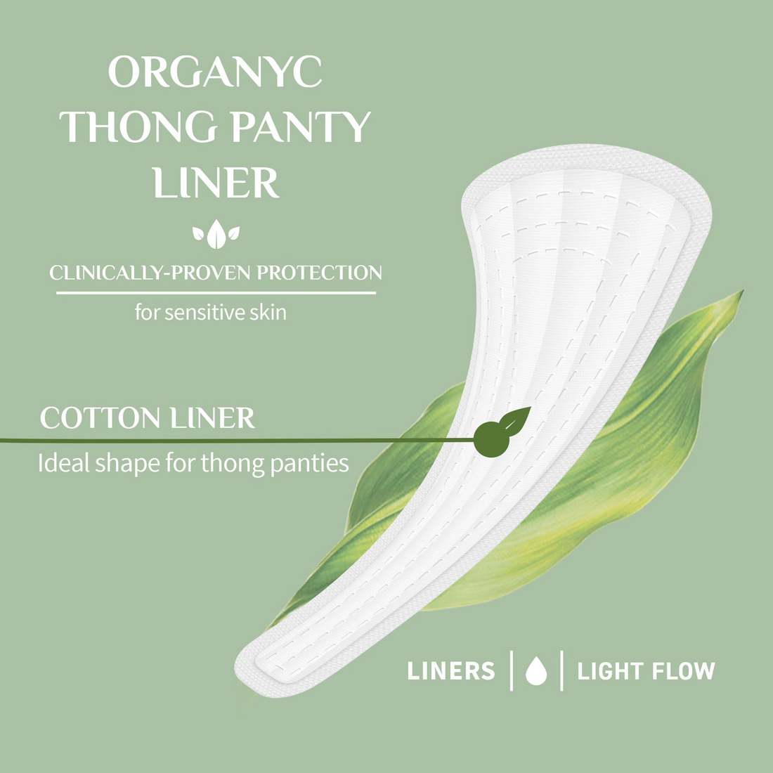 Organyc Thong Panty Liners 24 Pack