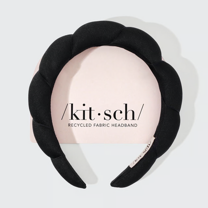 Kitsch Recycled Fabric Cloud Headband - Black