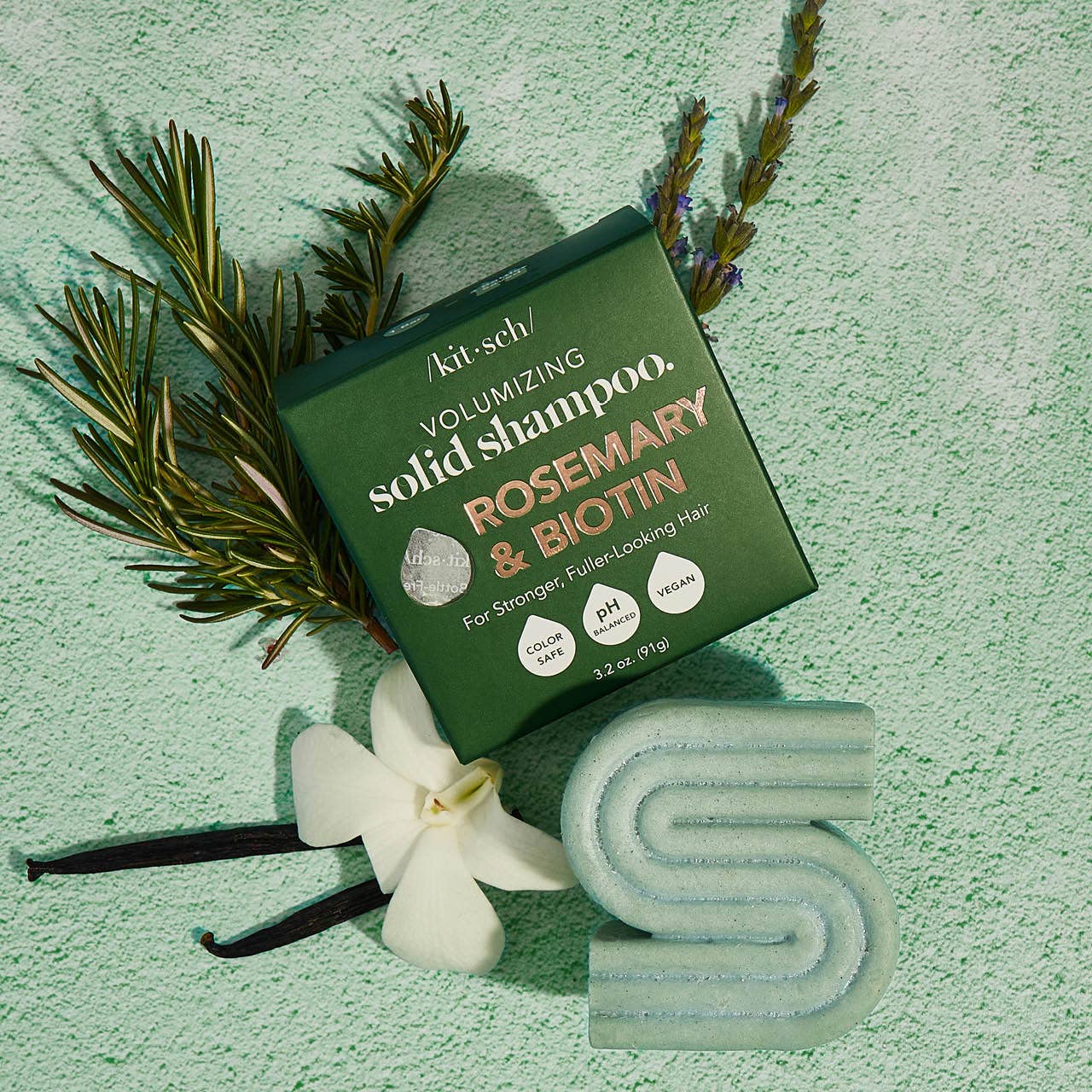 Kitsch Rosemary &amp; Biotin Volumizing Solid Shampoo Bar 3.2oz