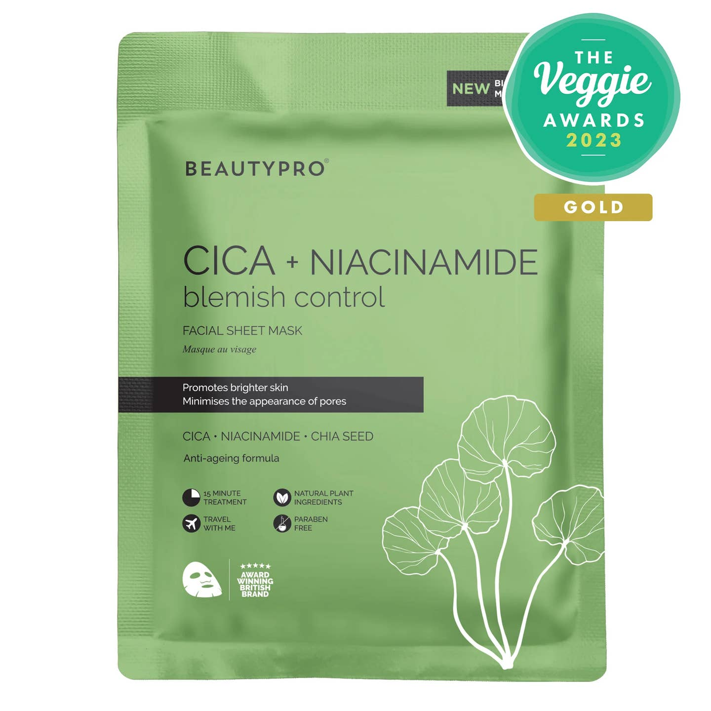 Beauty Pro Cica + Niacinamide Blemish Control Mask