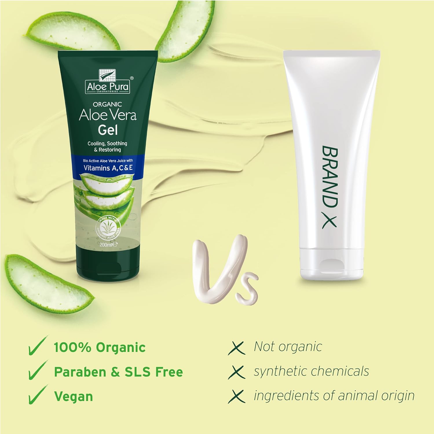 Aloe Pura Organic Aloe Vera Gel with Vitamin&