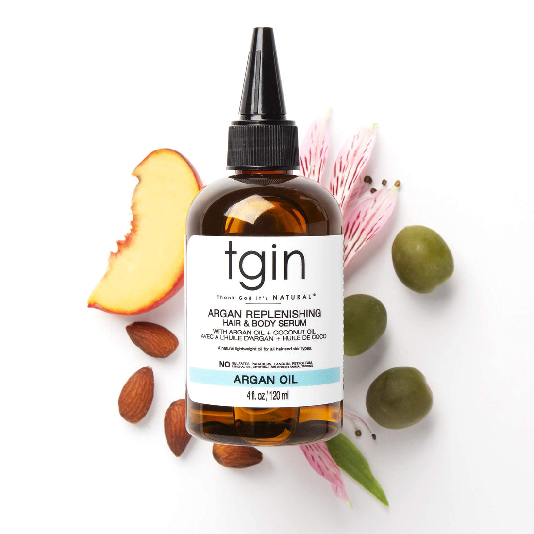 Tgin Argan Replenishing and Hair Body Serum - 4 oz