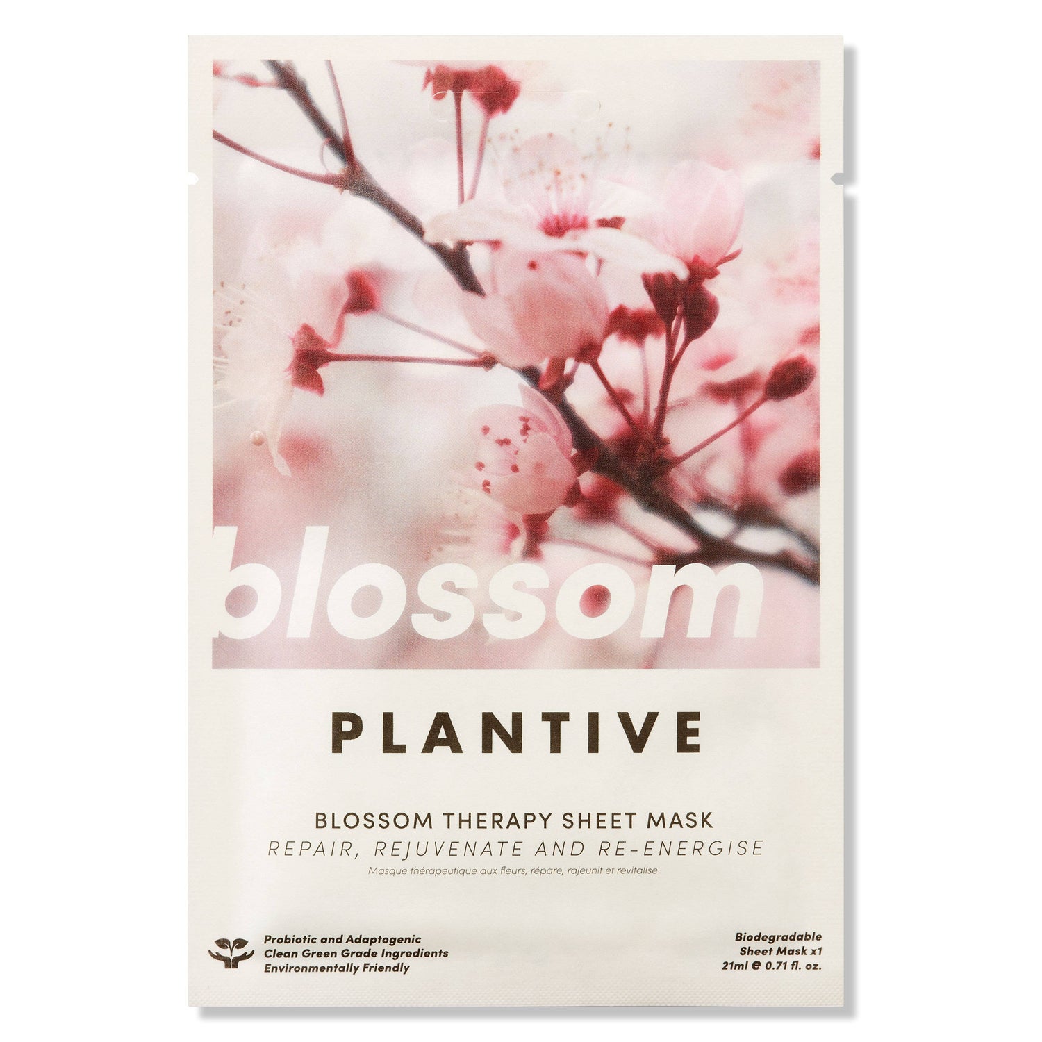 Vitamasques Plantive Blossom Therapy Biodegradable Face Sheet Mask