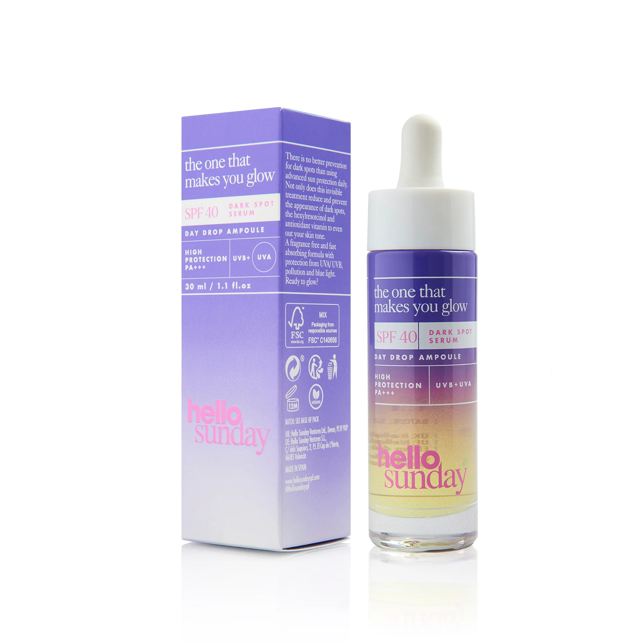 Hello Sunday The One That Makes You Glow - Dark Spot Serum SPF 40