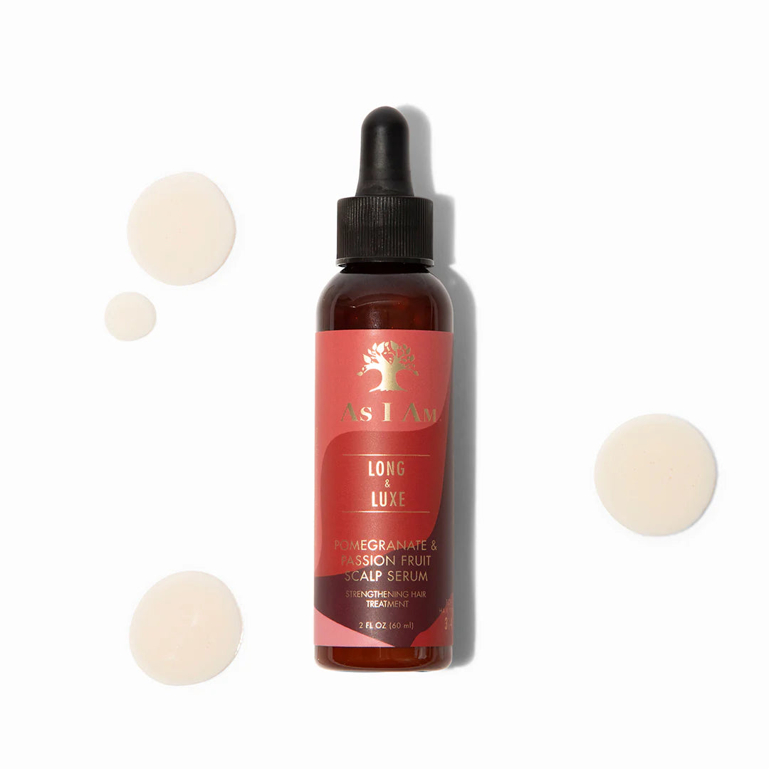 As I Am Long &amp; Luxe Pomegranate &amp; Passion Fruit Scalp Serum 2oz