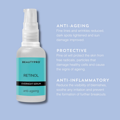 Beauty Pro RETINOL Anti-Ageing Overnight Serum 30ml