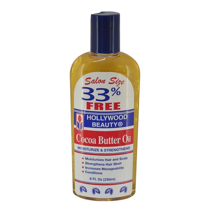 Hollywood Beauty Cocoa Butter Oil Hair &amp; Scalp Moisturizing Treatment 8 oz