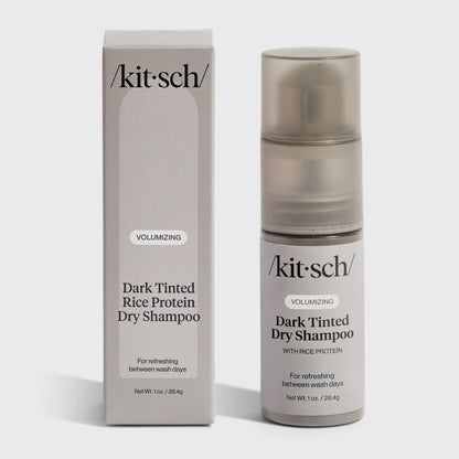 Kitsch Volumizing Rice Protein Dry Shampoo - Dark Tinted Pump 1 oz