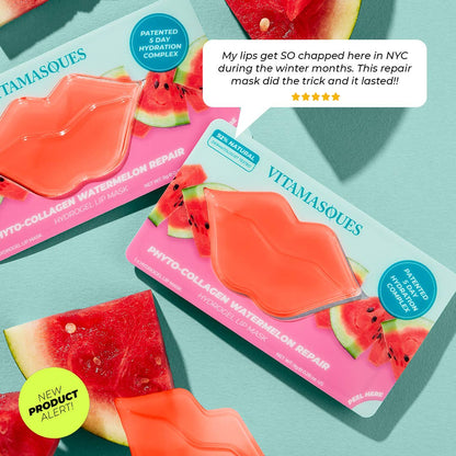 Vitamasques Collagen Watermelon Hydrogel Lip Mask