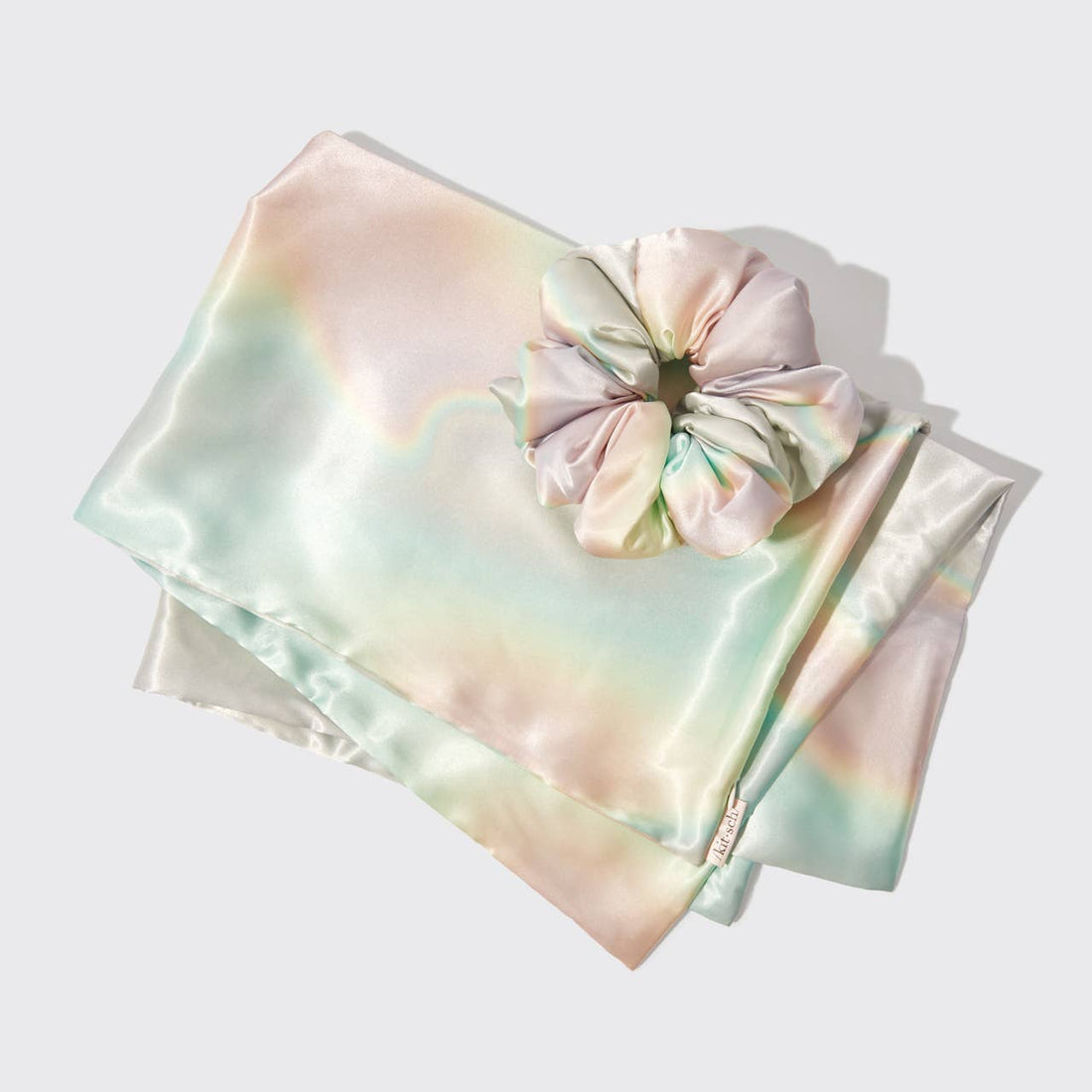 Kitsch Well Rested Satin Pillowcase and Pillow Scrunchie 2pc - Aura