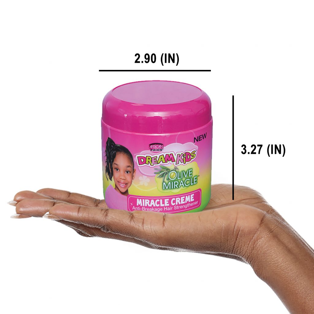 African Pride Dream Kids Olive Miracle Miracle Creme Anti-Breakage Hair Strengthener 6oz