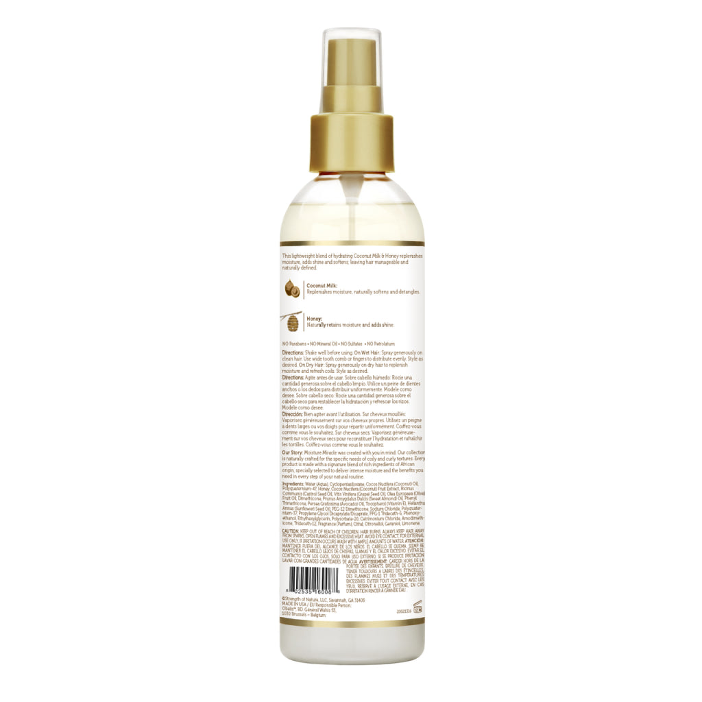 African Pride Moisture Miracle Coconut Milk &amp; Honey Leave-In Conditioner 8oz