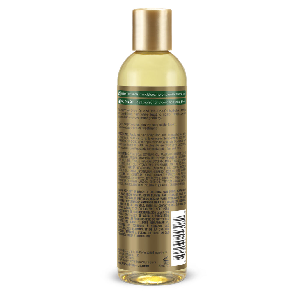 African Pride Olive Miracle Olive &amp; Tea Tree Growth Oil Treatment 8oz