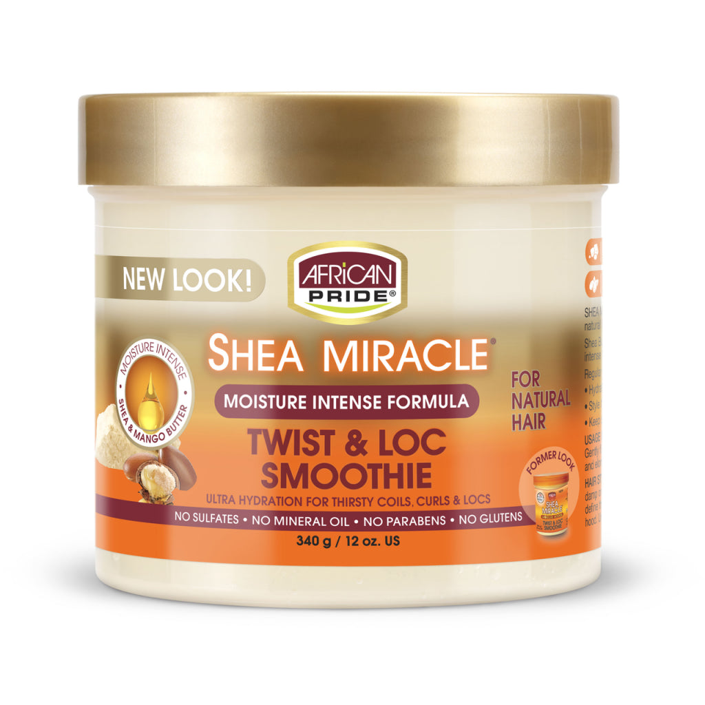 African Pride Shea Miracle Moisture Intense Twist and Loc Smoothie 12oz