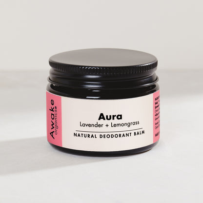 Awake Organics AURA Natural Deodorant Lavender + Lemongrass 55ml