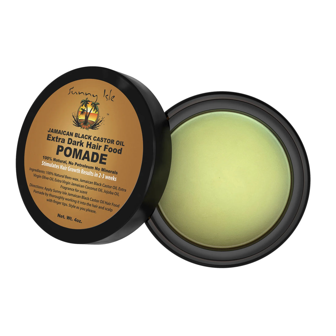 Sunny Isle Jamaican Black Castor Oil Extra Dark Hair Food Pomade 4oz