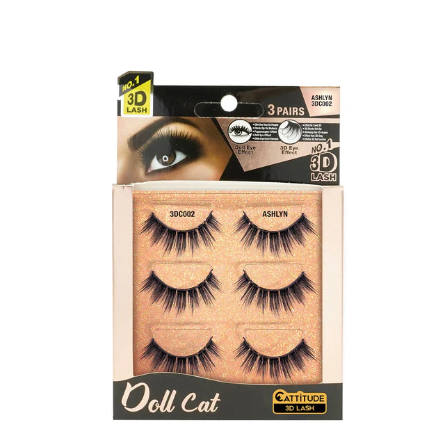 Ebin New York Doll Cat 3D Lashes 3 Pack