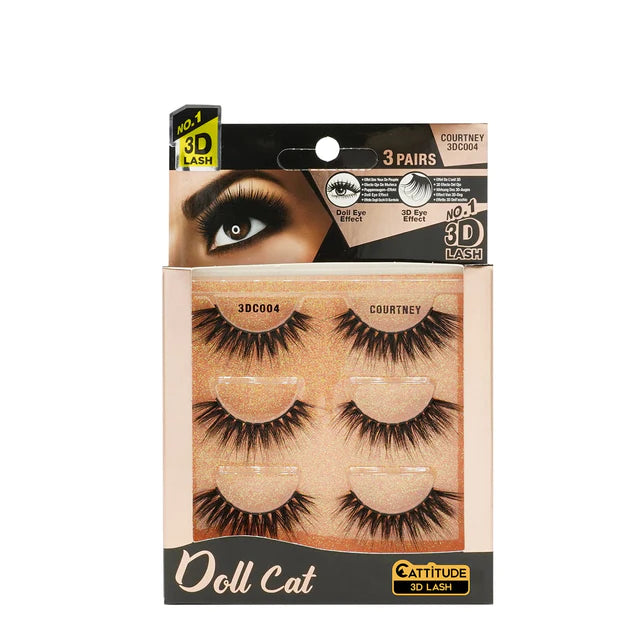 Ebin New York Doll Cat 3D Lashes 3 Pack