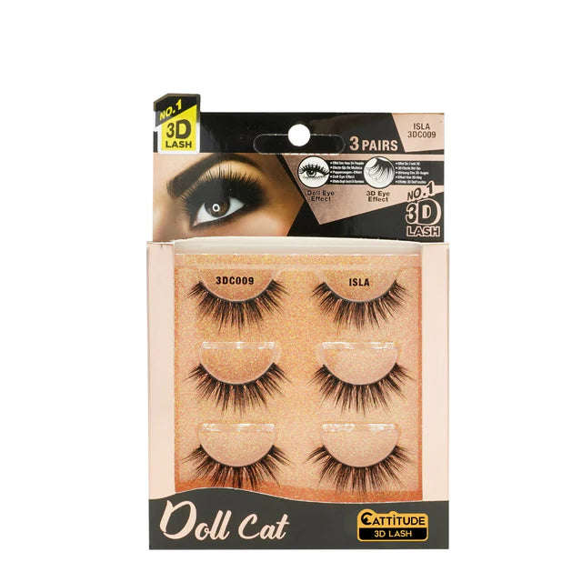 Ebin New York Doll Cat 3D Lashes 3 Pack