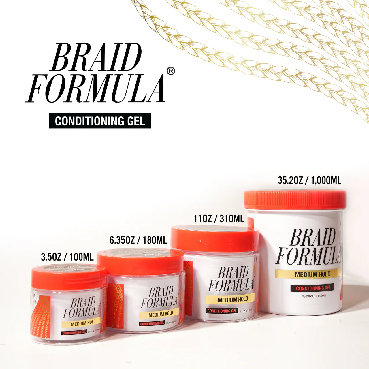 Ebin New York Braid Formula Conditioning Gel Medium Hold