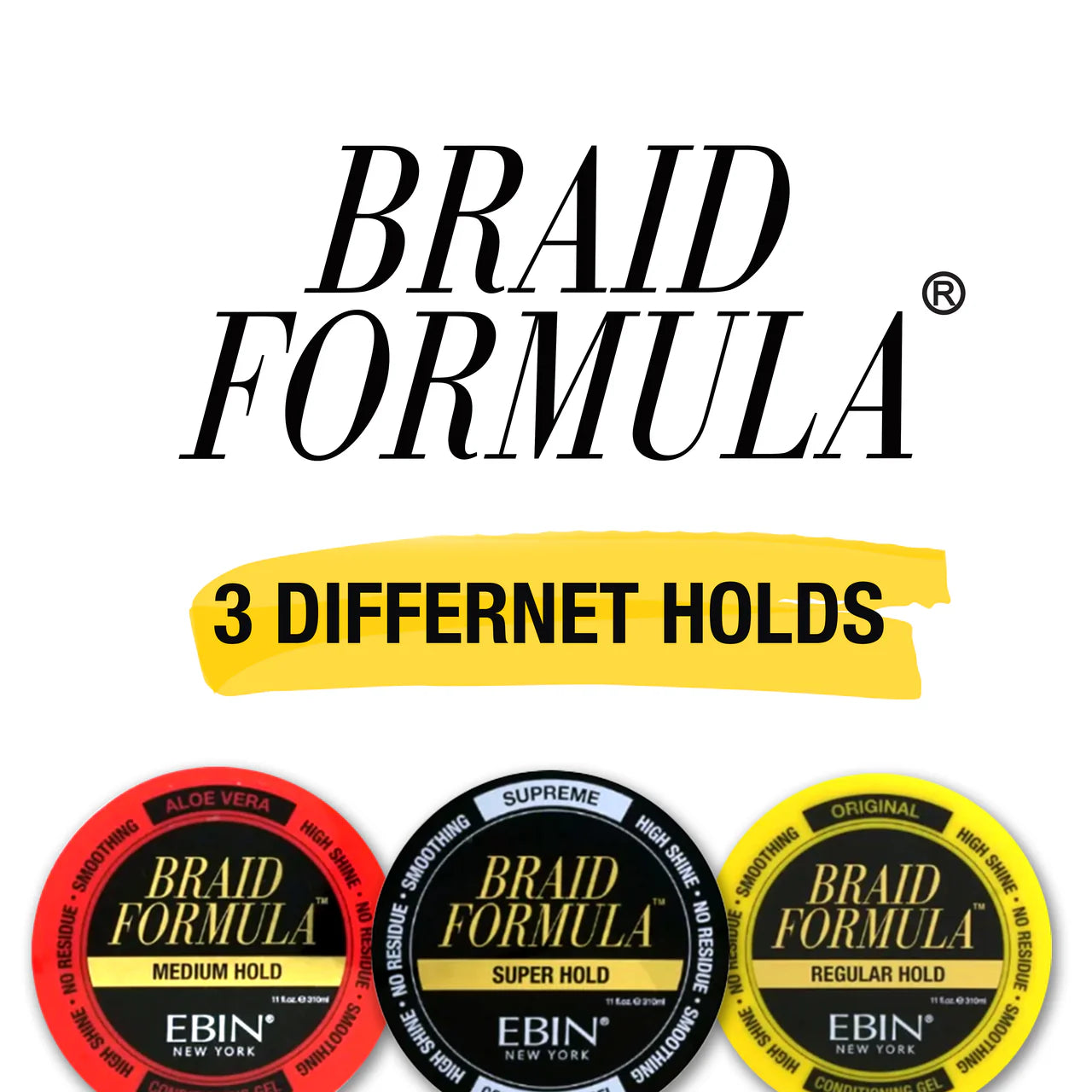 Ebin New York Braid Formula Conditioning Gel Medium Hold