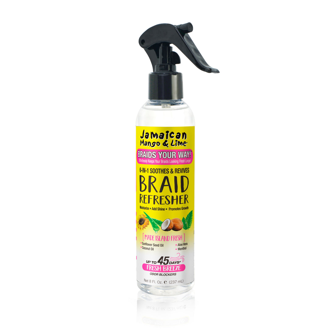 Jamaican Mango &amp; Lime 6-in-1 Soothes &amp; Revives Braid Refresher 8oz