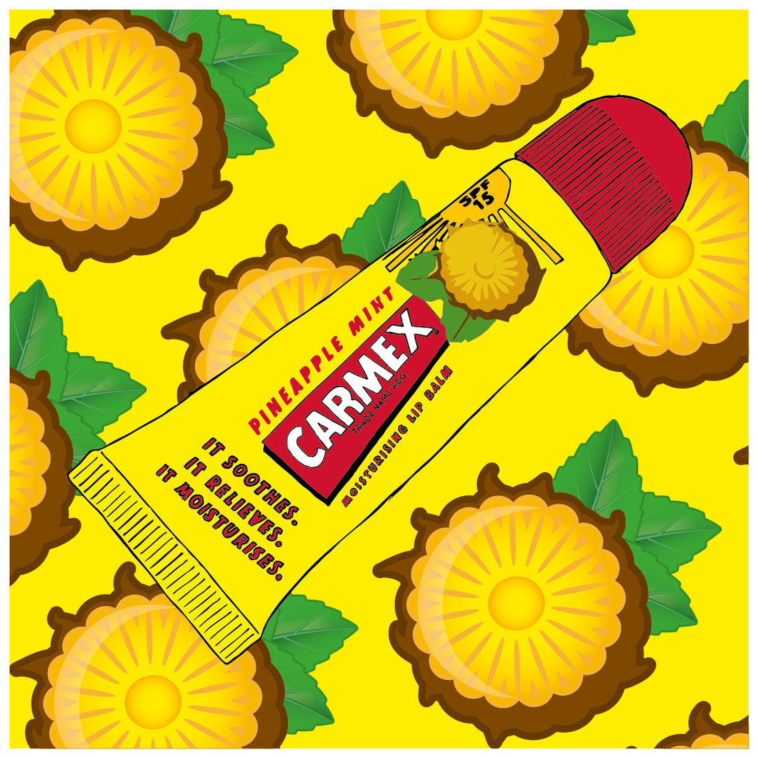 Carmex Pineapple &amp; Mint Tube 10g