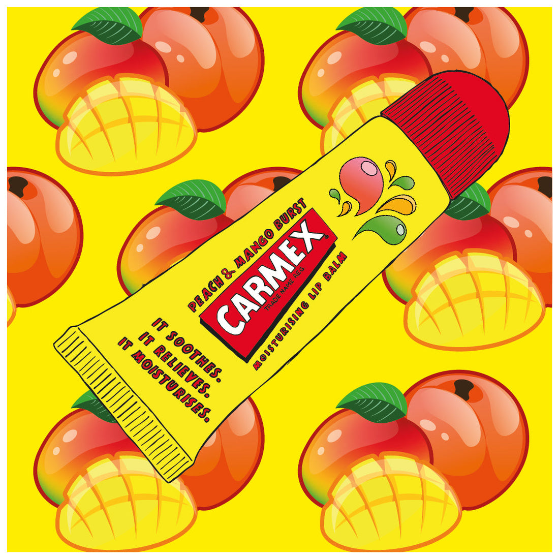 Carmex Peach &amp; Mango Tube 10g