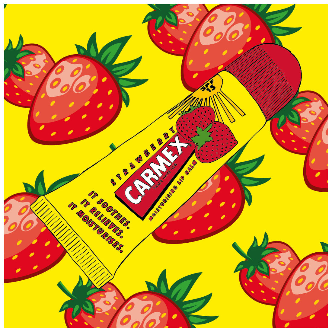 Carmex Strawberry Lip Balm Tube 10g