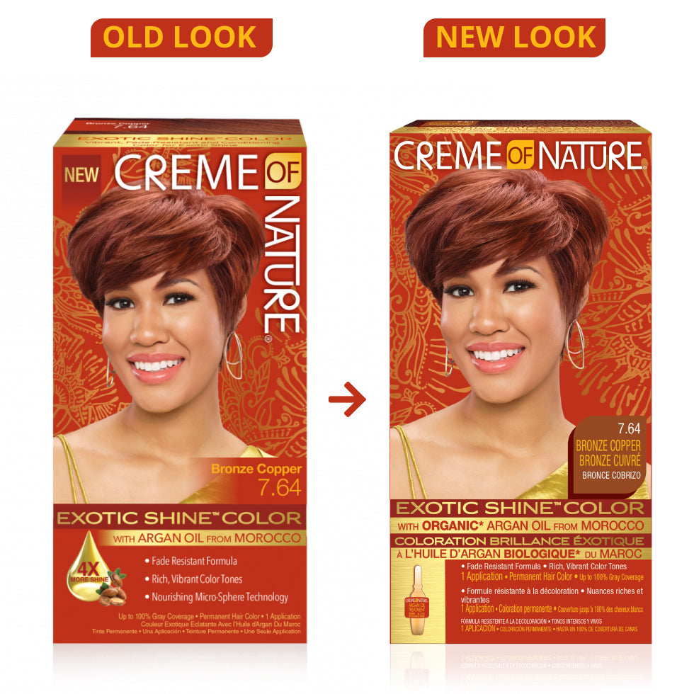 Creme of Nature Exotic Shine™ Color with Argan Oil from Morocco 7.64 Bronze Copper