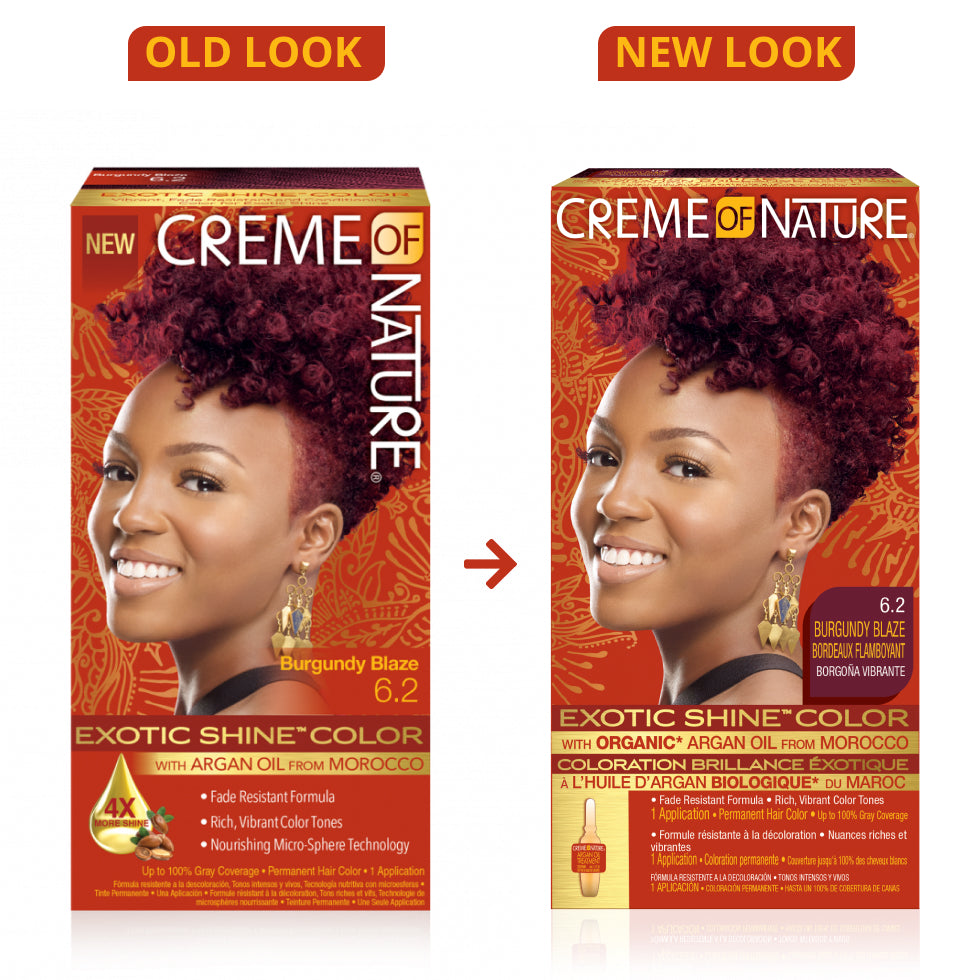 Creme of Nature Exotic Shine™ Color with Argan Oil from Morocco 6.2 Burgundy Blaze