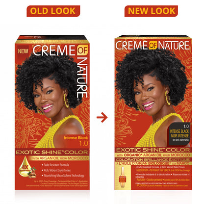 Creme of Nature Exotic Shine™ Color with Argan Oil from Morocco 1.0 Intense Black