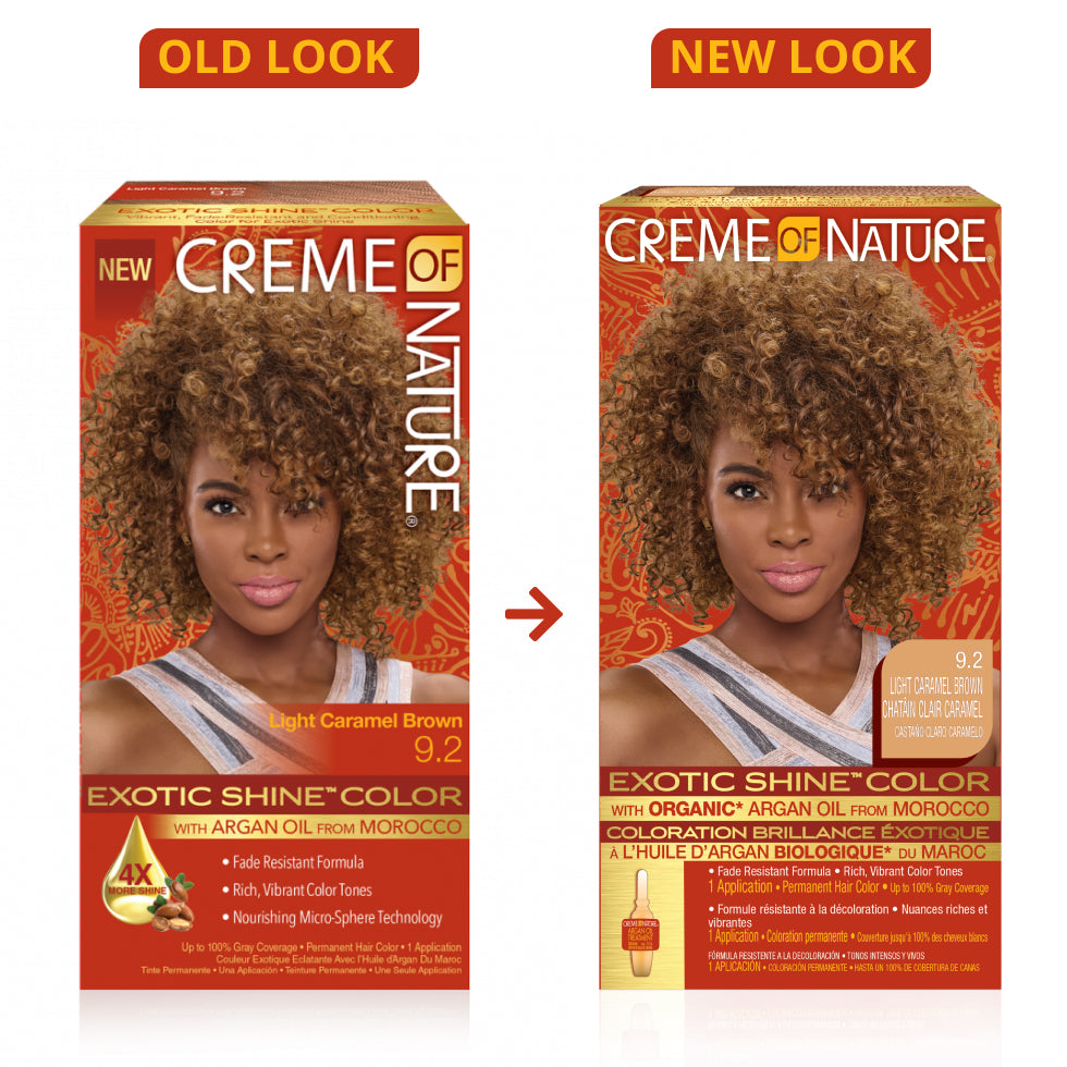 Creme of Nature Exotic Shine™ Color with Argan Oil from Morocco 9.2 Light Caramel Brown