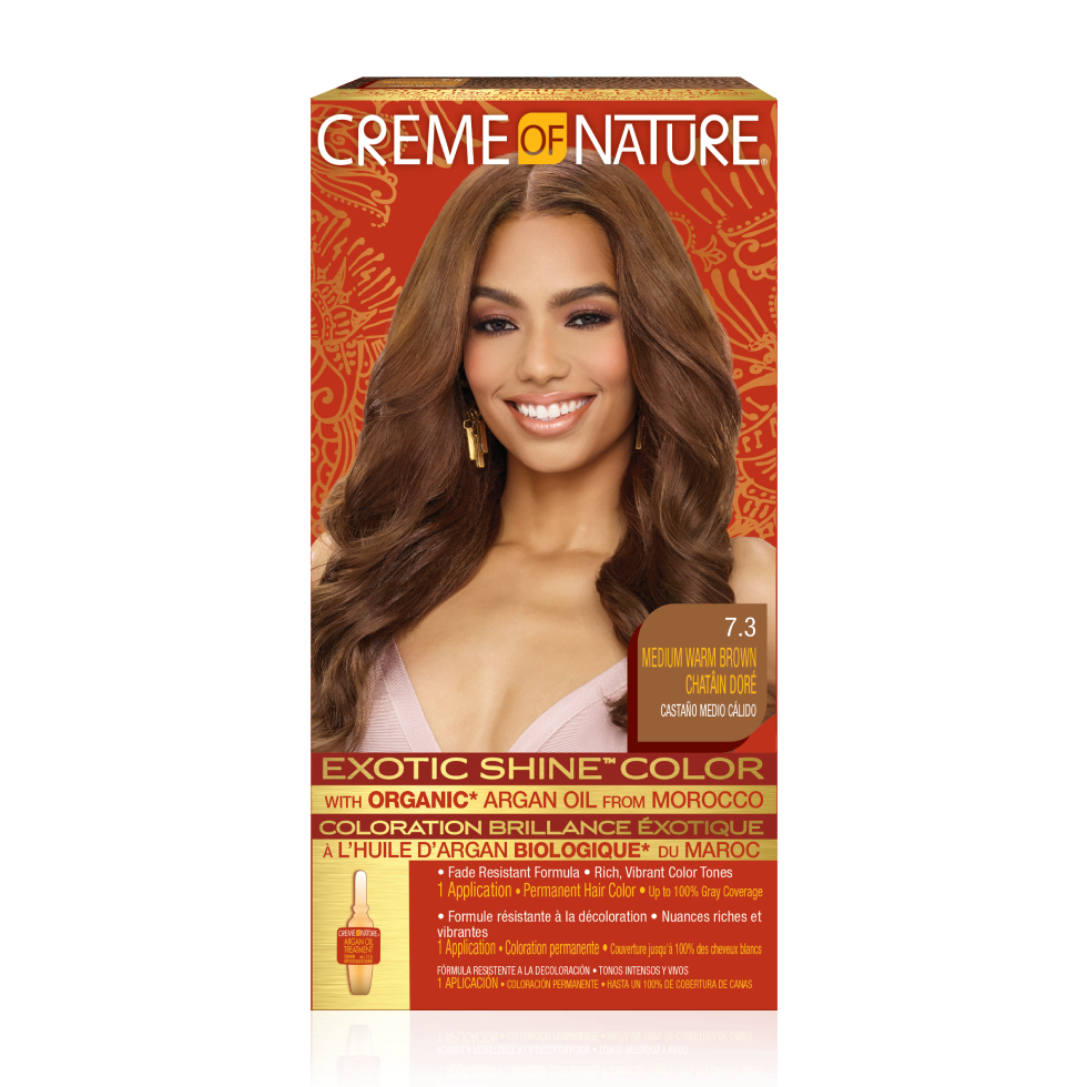 Creme of Nature Exotic Shine™ Color with Argan Oil from Morocco 7.3 Medium Warm Brown